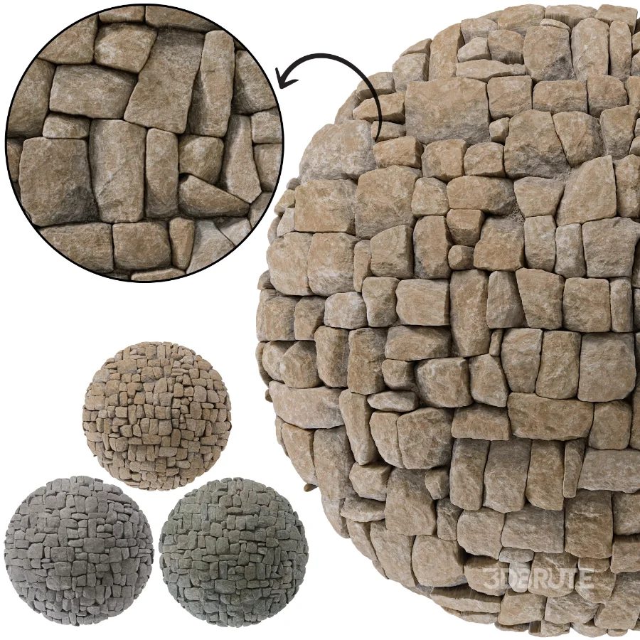 Stone Wall 33 (Seamless) Image 1