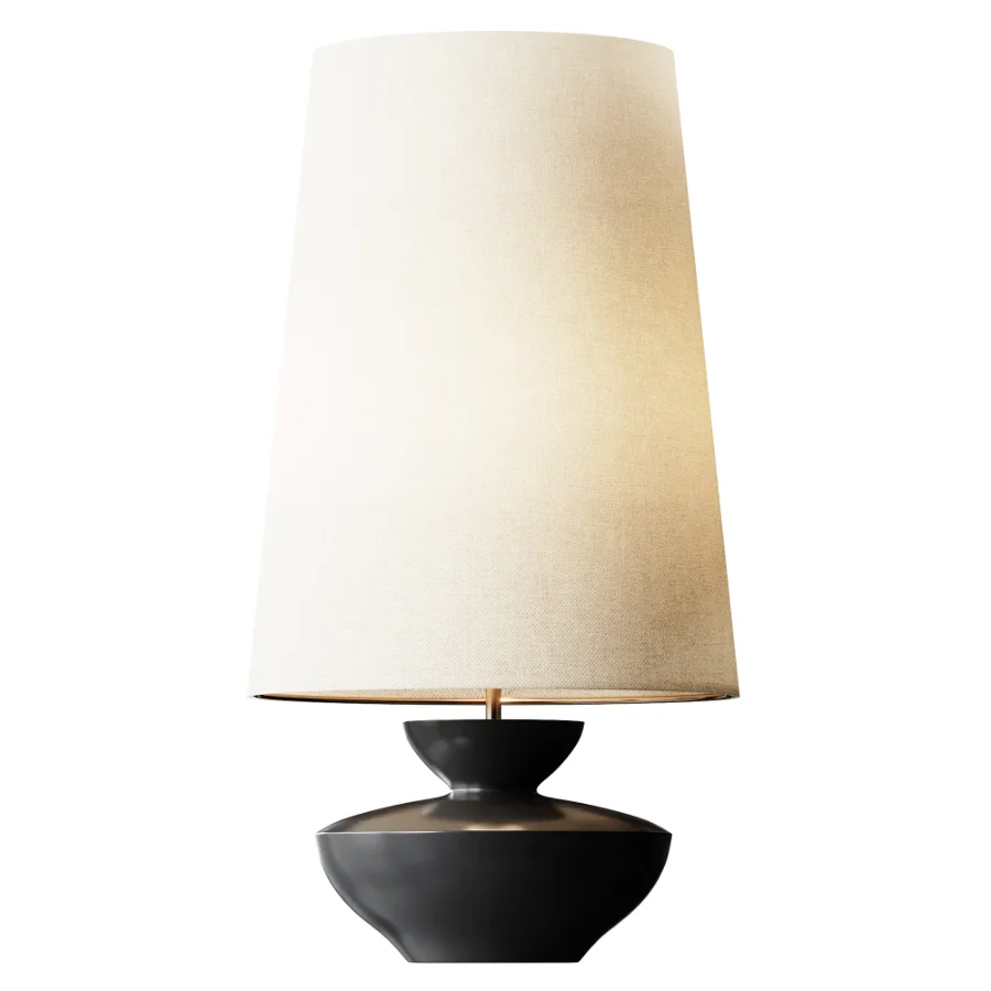 Oron Chocolate & Linen Table Light Image 2