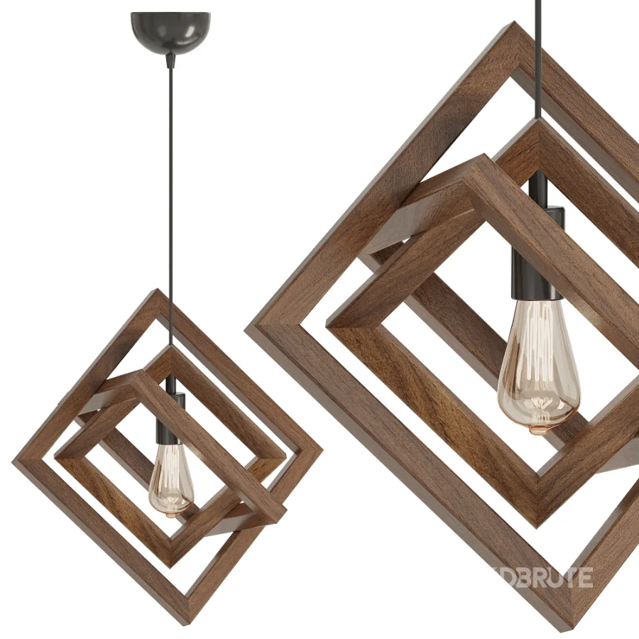 Handmade Wooden Chandelier Image 5
