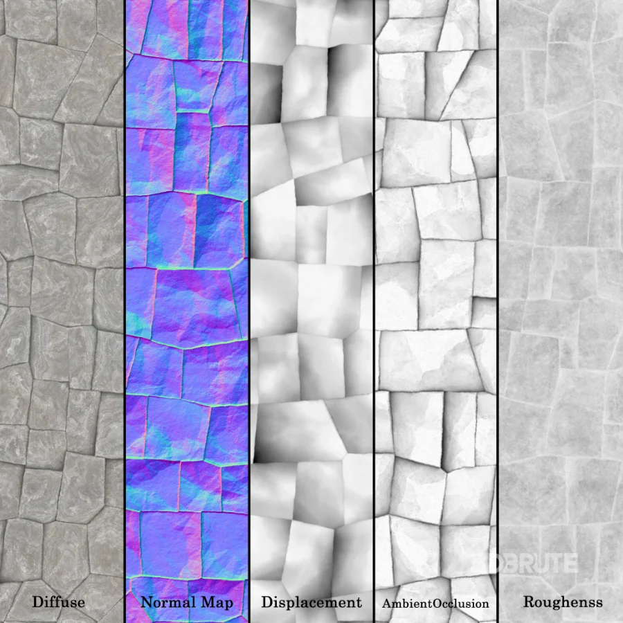 Stone Wall 56 (Seamless) Image 8