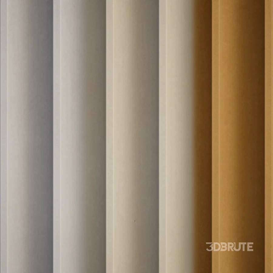 Fluted Wall 01 (Seamless) Image 2