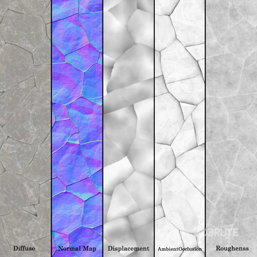 Stone Wall 52 (Seamless) Image 7