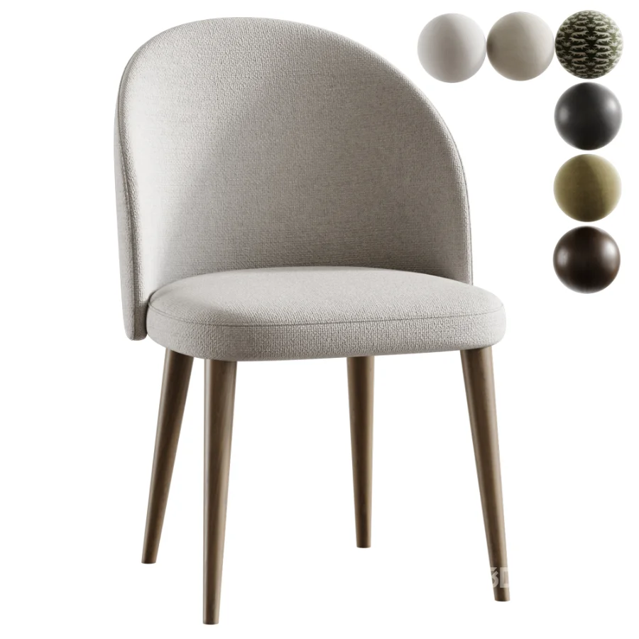 Timon upholstered dining chair Image 1