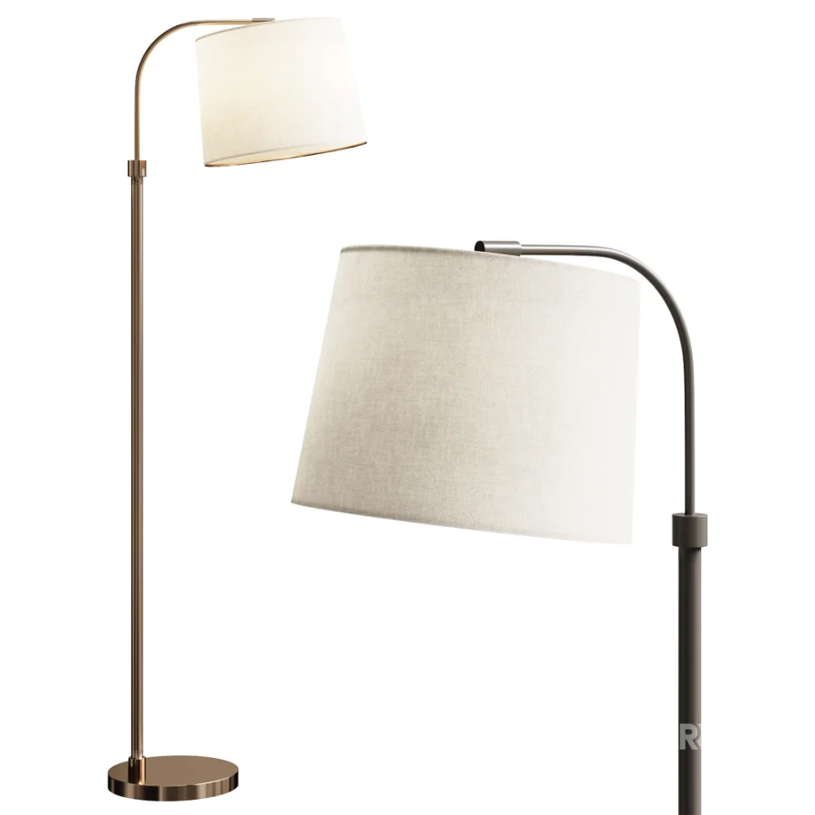 Gold Floor Lamp Image 3
