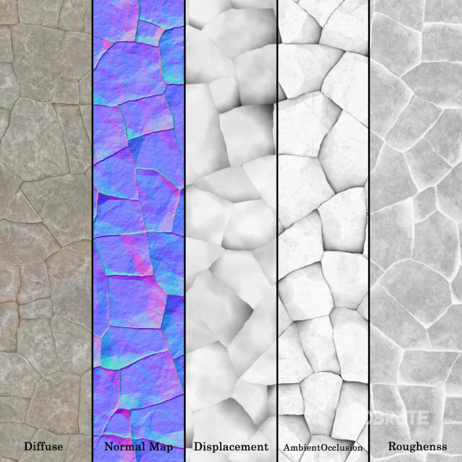 Stone Wall 58 (Seamless) Image 1