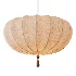 Traditional Japanese Round Iron Frame Fabric Shade Light Chandelier - Thumbnail 6