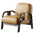 Vindy ash and velour lounge chair - Thumbnail 4