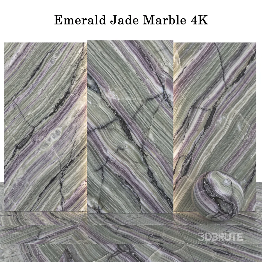 Stone 144 (Emerald Jade, Roma Quartzite, Luxury Onyx) Image 4