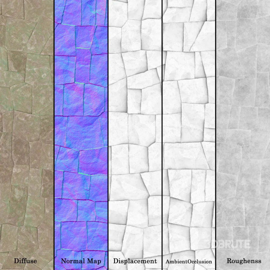Stone Wall 55 (Seamless) Image 6