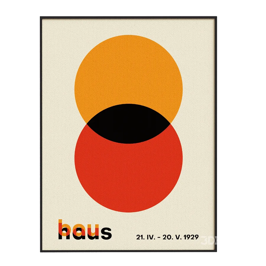 Bauhaus Circles Print Image 3
