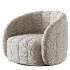 Upholstered Swivel Barrel Chair - Thumbnail 2