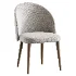 Timon Upholstered Dining Chair And Nealy Round Table - Thumbnail 2