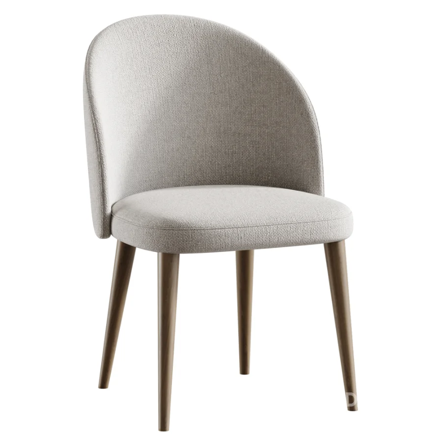 Timon Upholstered Dining Chair And Nealy Round Table Image 2