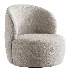 Upholstered Swivel Barrel Chair - Thumbnail 2