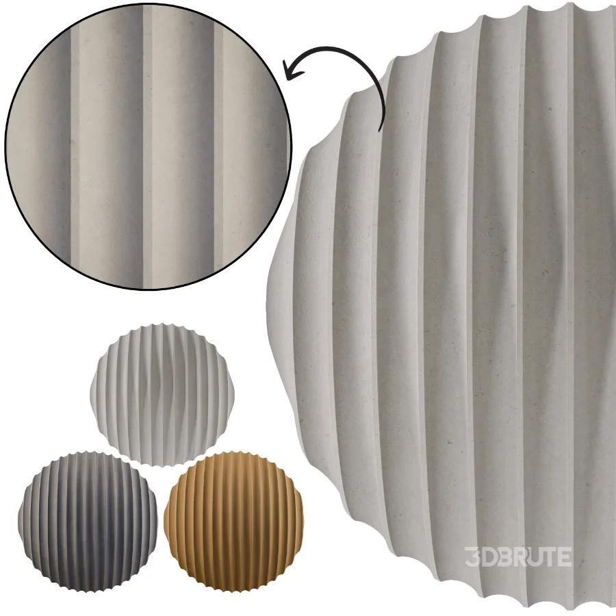 Fluted Wall 02 (Seamless) Image 4