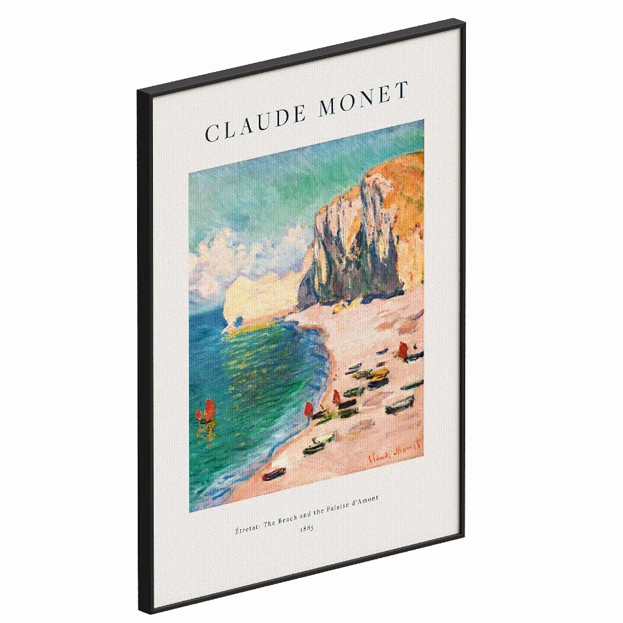 Monet Etretat The Beach Image 2