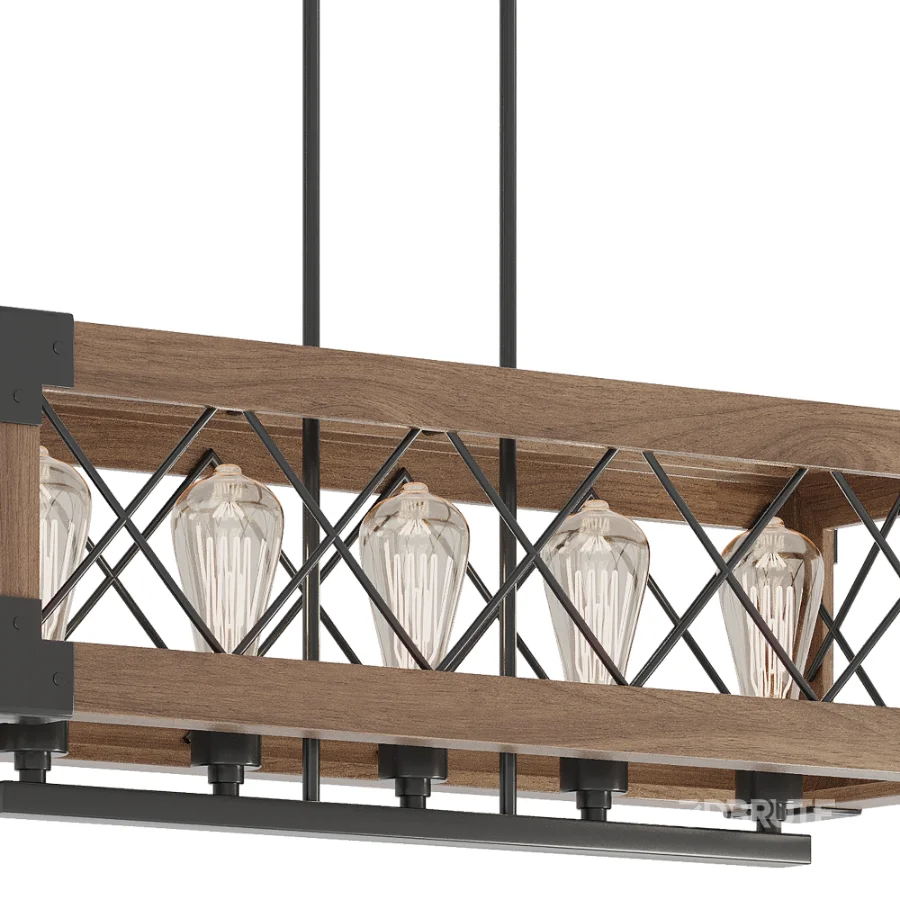 Linear Rectangular Chandelier Image 3