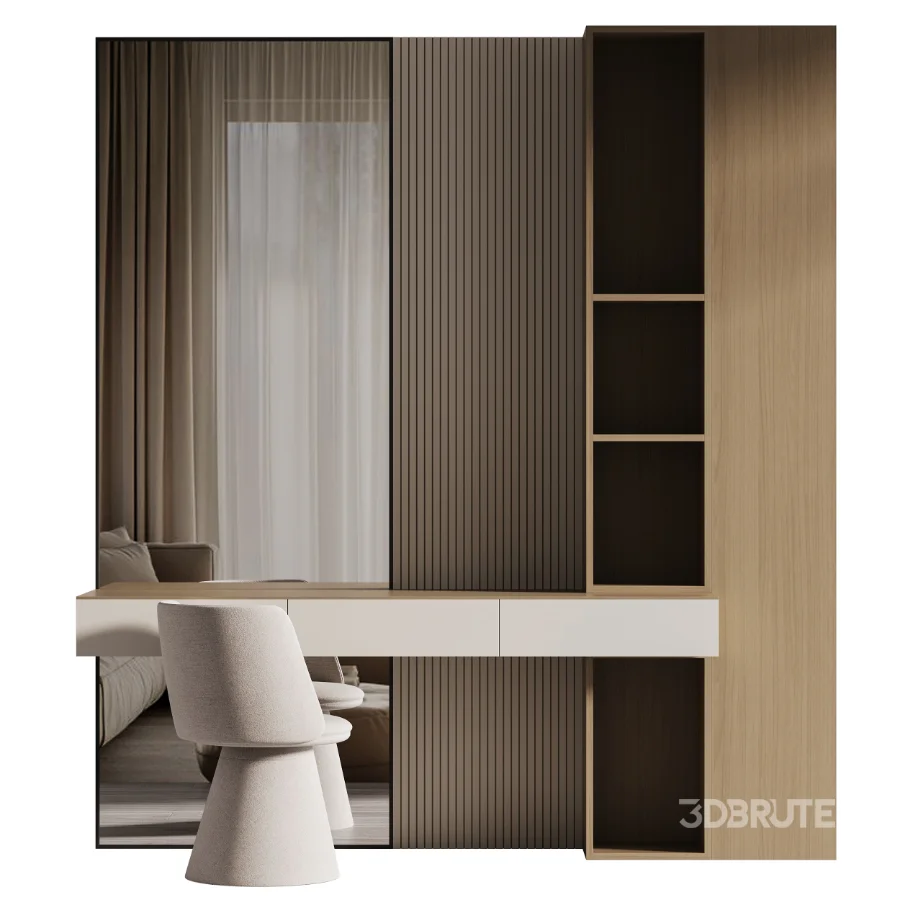 Modern Decorative Wall Storage Unit Image 1