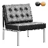 Armchair De Sede KT 221 in black upholstery by Kurt Thut - Thumbnail 2
