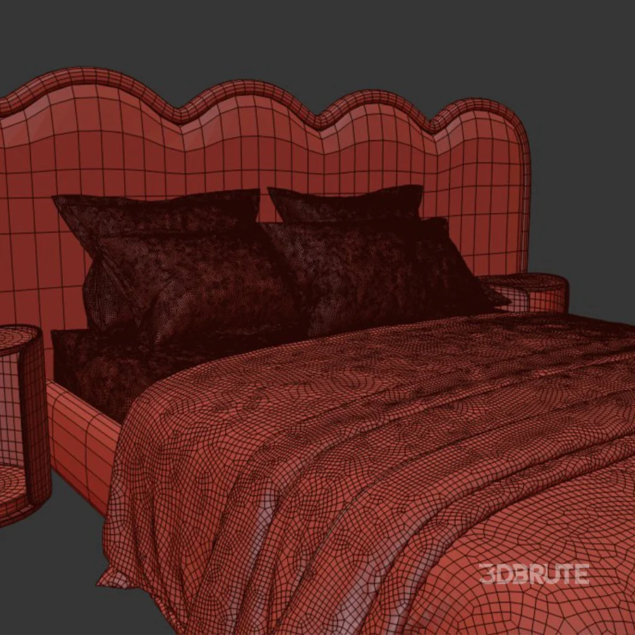 Modern Double Bed 017 Image 5