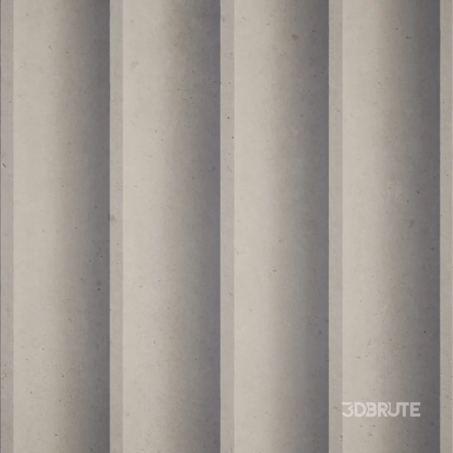Fluted Wall 02 (Seamless) Image 2