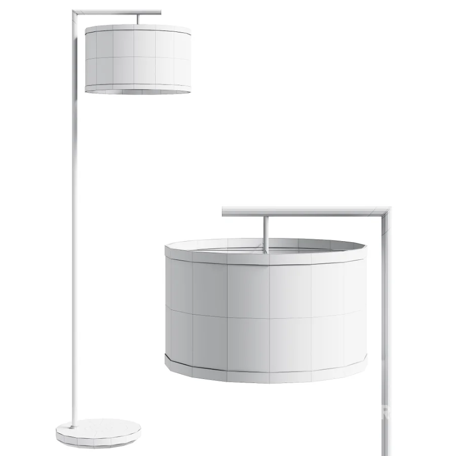 Modern Minimalist Floor Lamp Gold Image 3