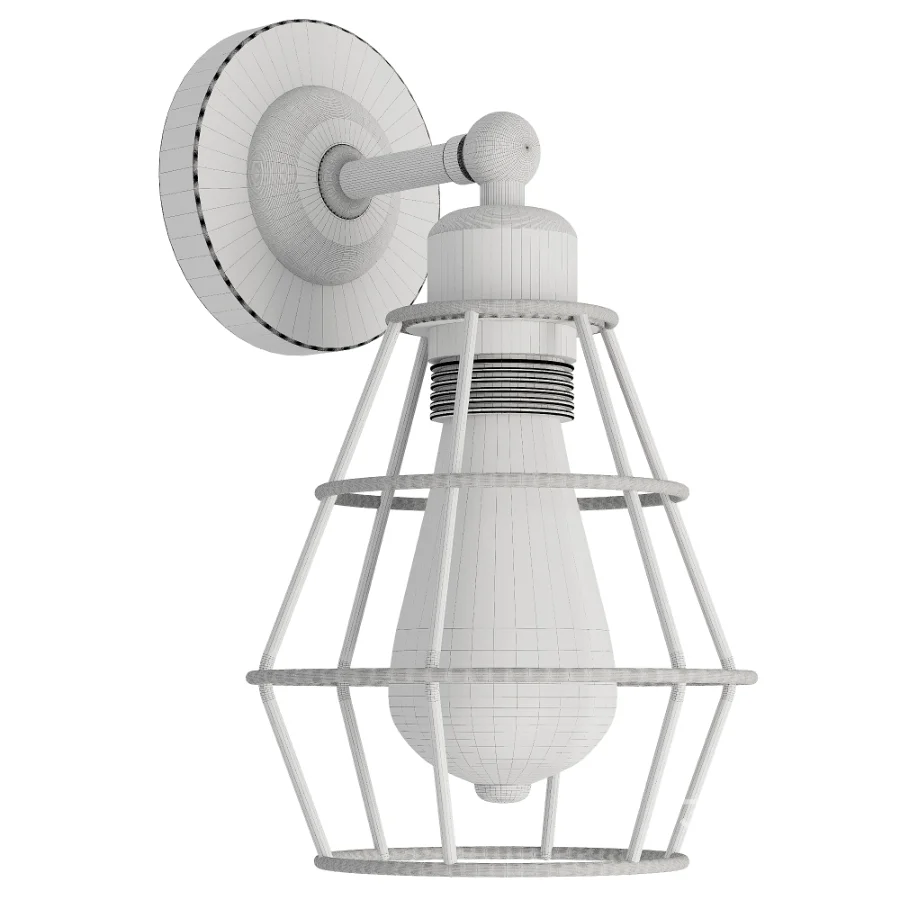Wire Cage Wall Lamp Image 5