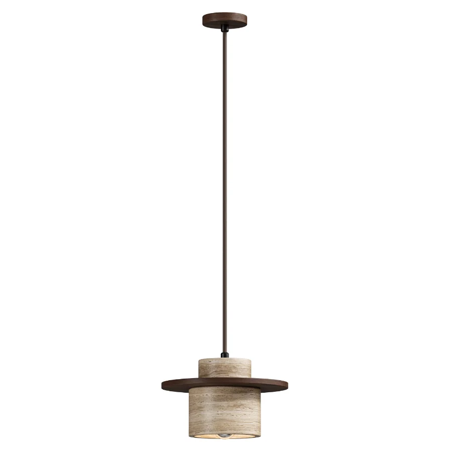 Kanso Natural Stone Japanese Wabi Sabi Pendant Lamp Image 4