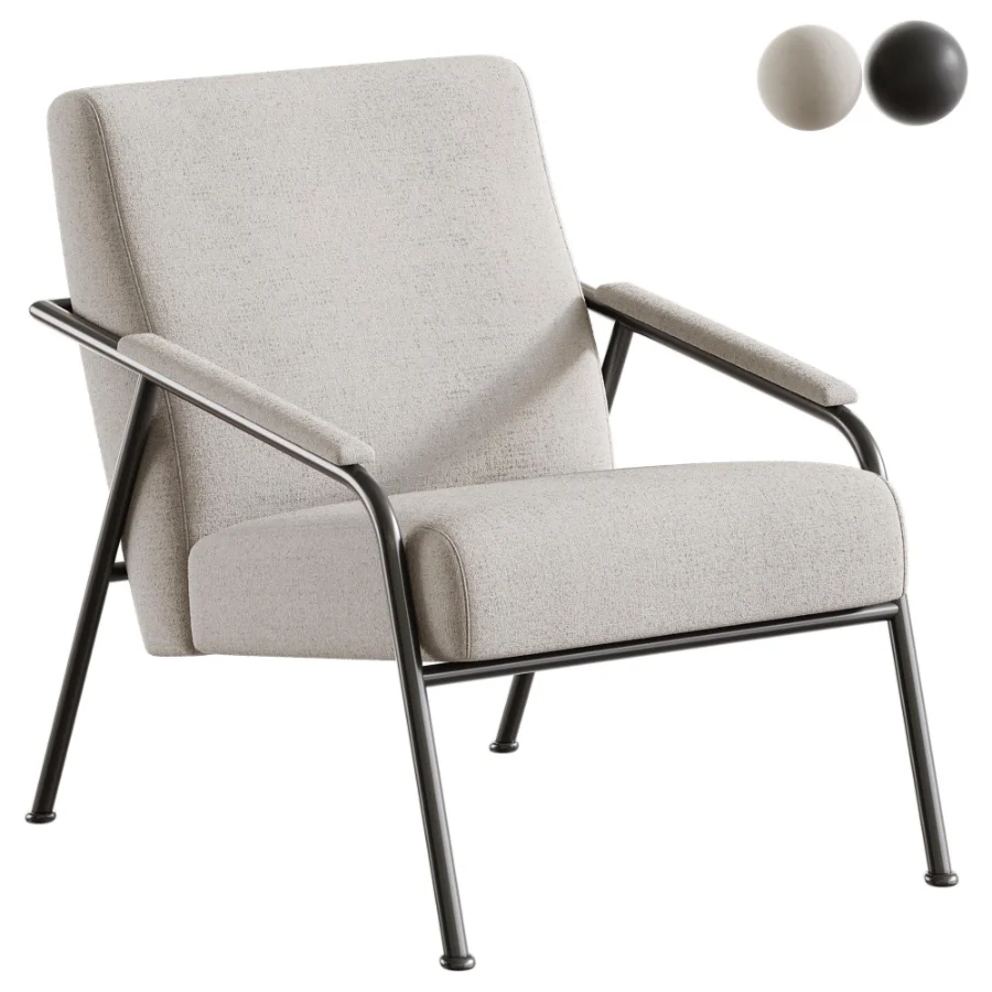27 Wide Polyester Armchair Image 1