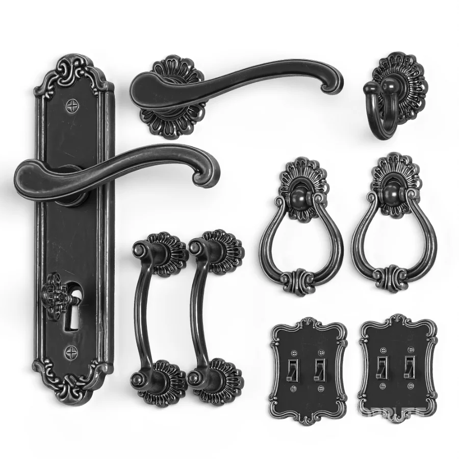 Soleil Baroque Door Hardware Collection – 03 Image 2