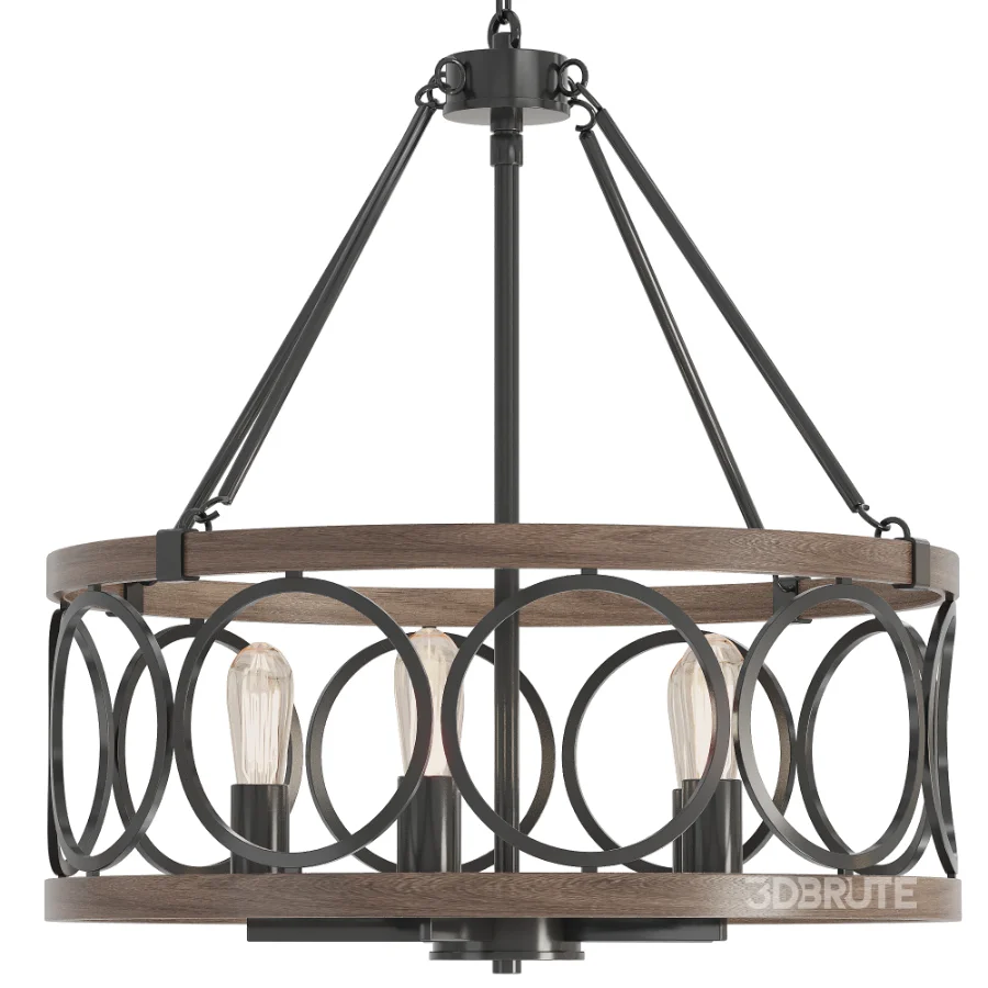 Dimmable Drum Chandelier Image 1