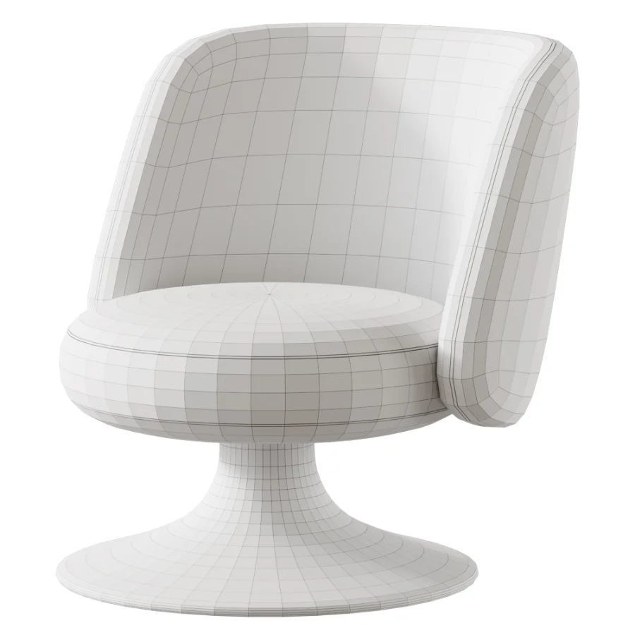 Armchair with 180 swivel movement with return Image 1