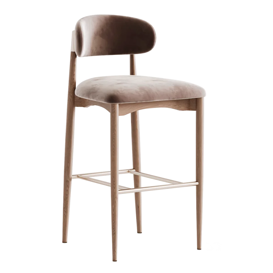 Bradley Bar Stool Natural Oak Image 5