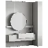 Modern Luxury Marble Bathroom Vanity with Round Mirror - Thumbnail 2