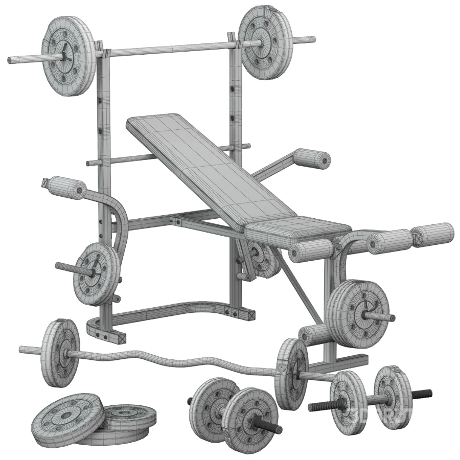 Duke Fitness Dumbbell Bench Set Image 7