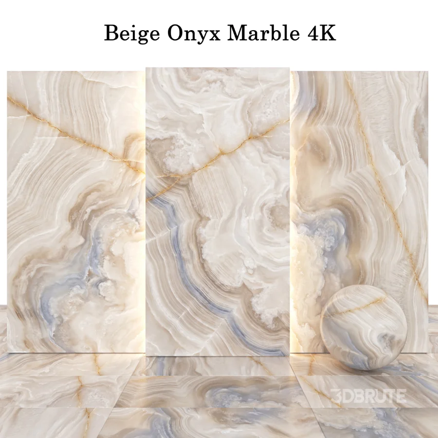 Stone 145 (Calacatta Rosso & Brown, opera & beige Onyx) Image 5