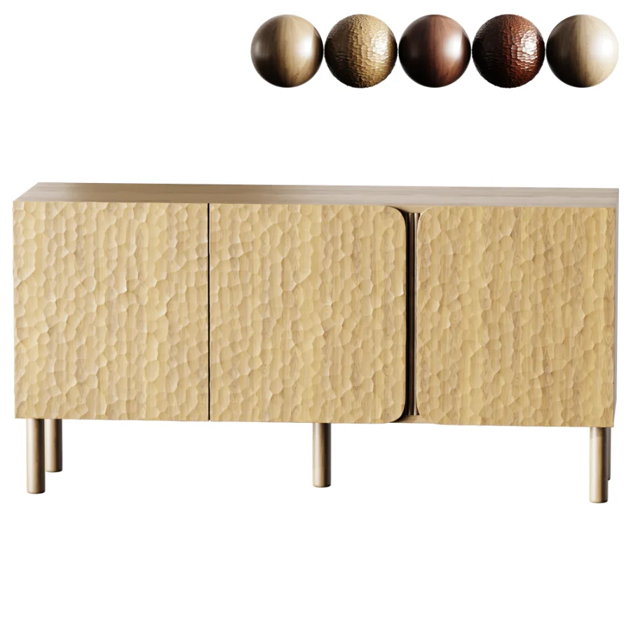 Greymouth Cabinet Natural Wood Image 2
