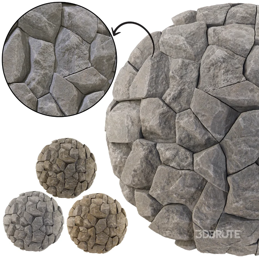 Stone Wall 38 (Seamless) Image 1