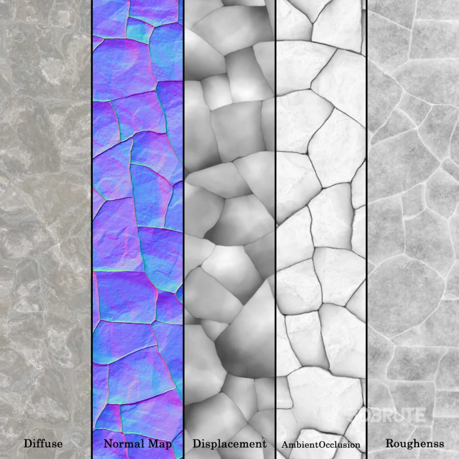 Stone Wall 35 (Seamless) Image 7