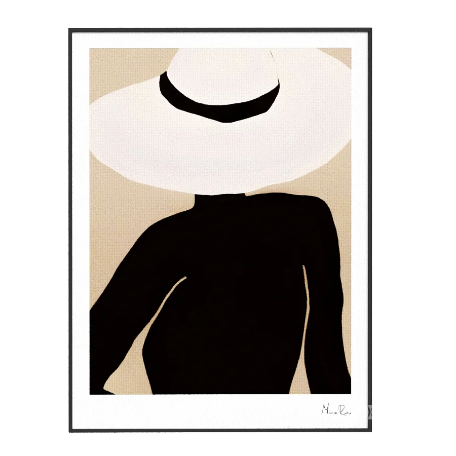 Maxime Rokus Posing Hat Print Image 1