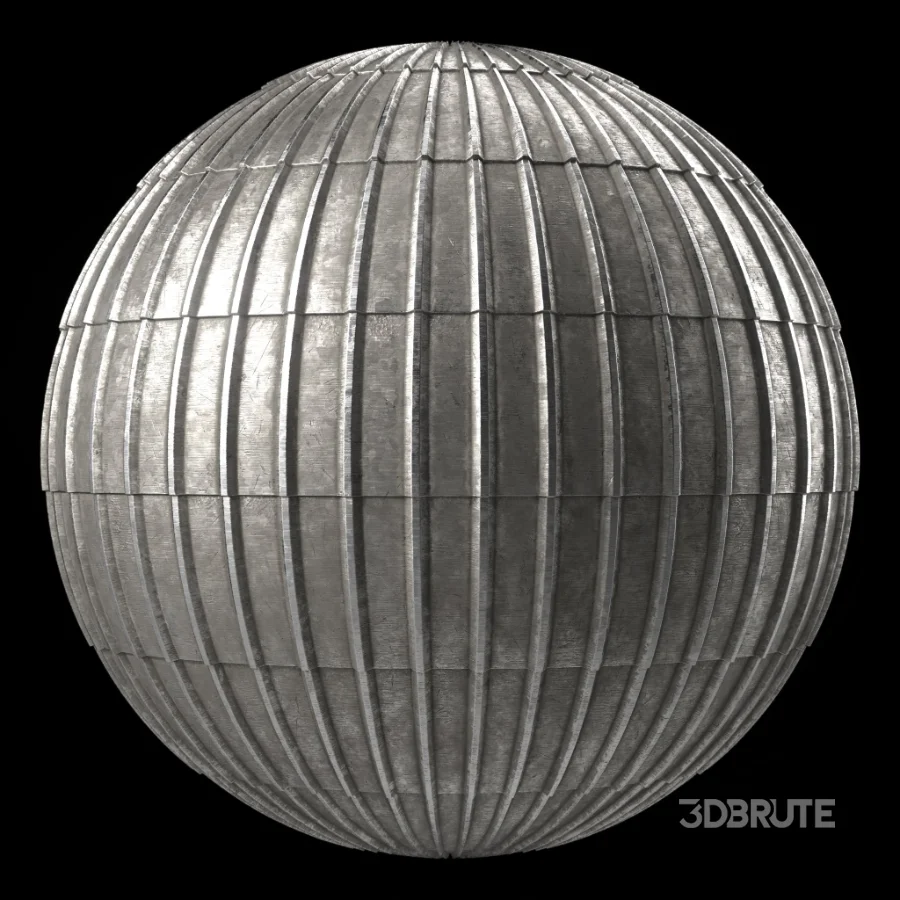 D252 Metal Roofing – Pbr 4k Seamless Image 1