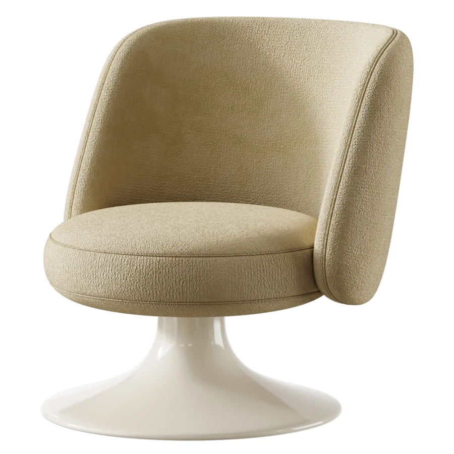 Armchair with 180 swivel movement with return Image 6