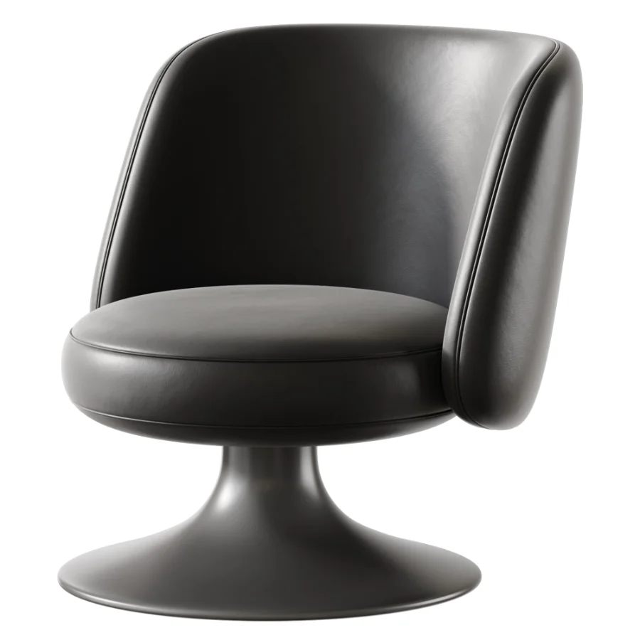Armchair with 180 swivel movement with return Image 2