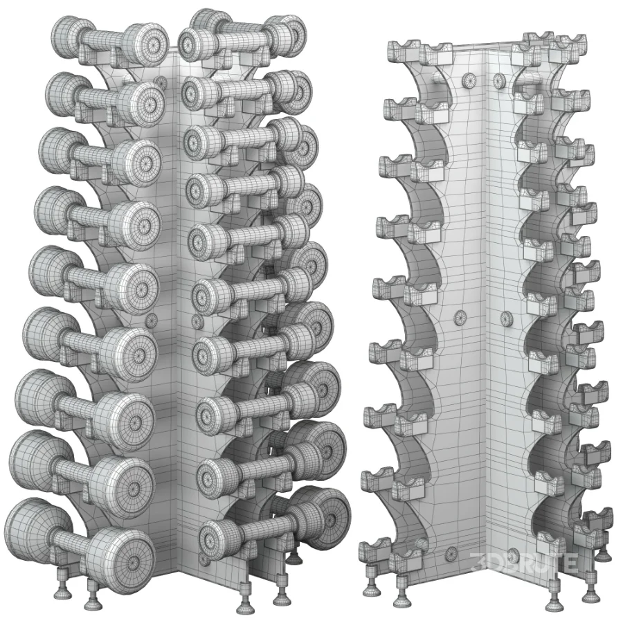 ABC Stainless Dumbbell Set Image 4