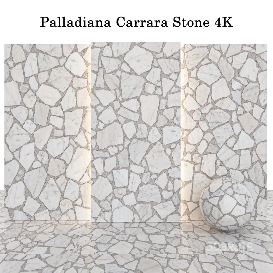 Stone 148 (Palladiana Carrara, Terrazzo, Luxury Marble) Image 3