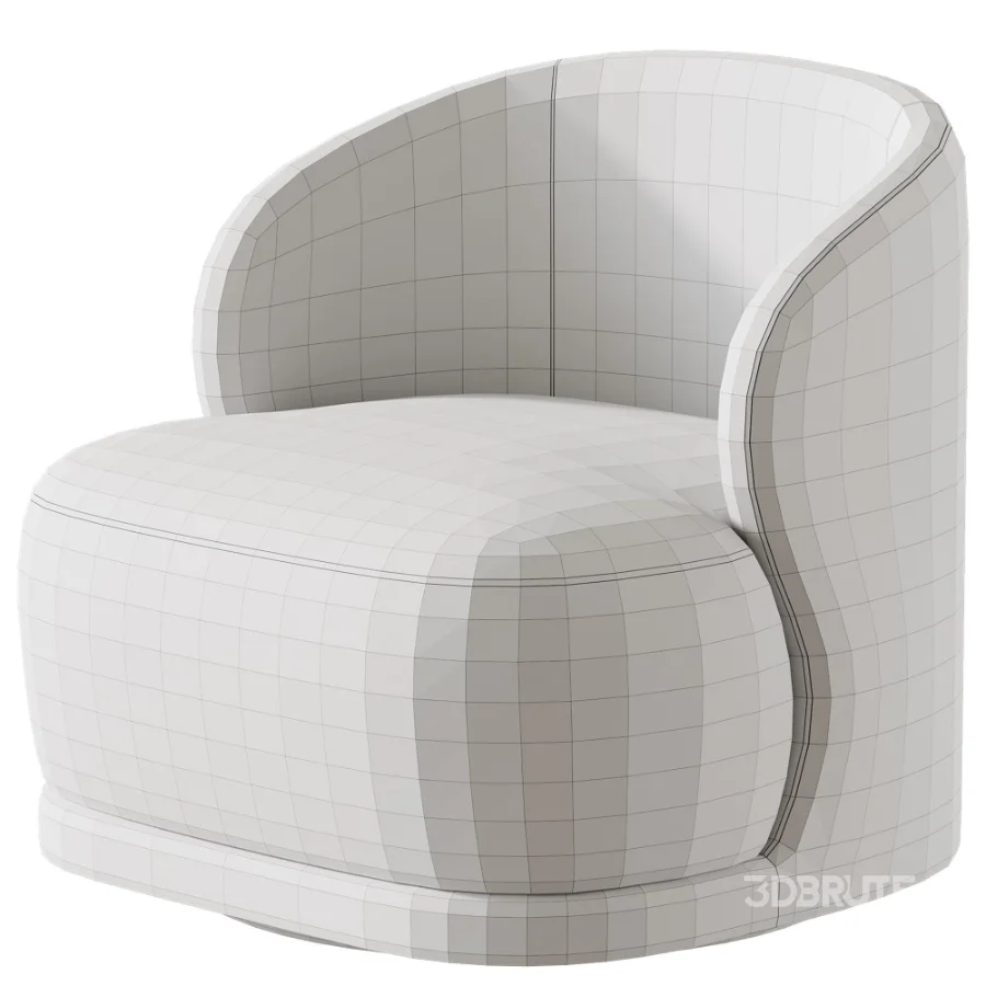 Stith Velvet Upholstered Swivel Barrel Chair Image 5