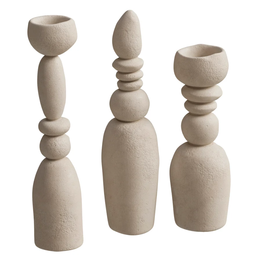 Floor Sculpture Set Vases Image 2