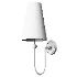Azon Country Linen Brass Swan Neck Wall Light - Thumbnail 3