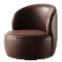 Upholstered Swivel Barrel Chair - Thumbnail 5