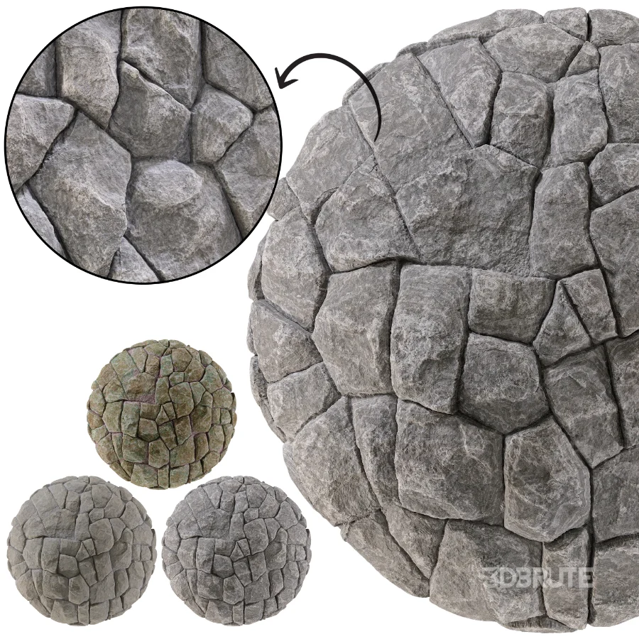 Stone Wall 40 (Seamless) Image 1